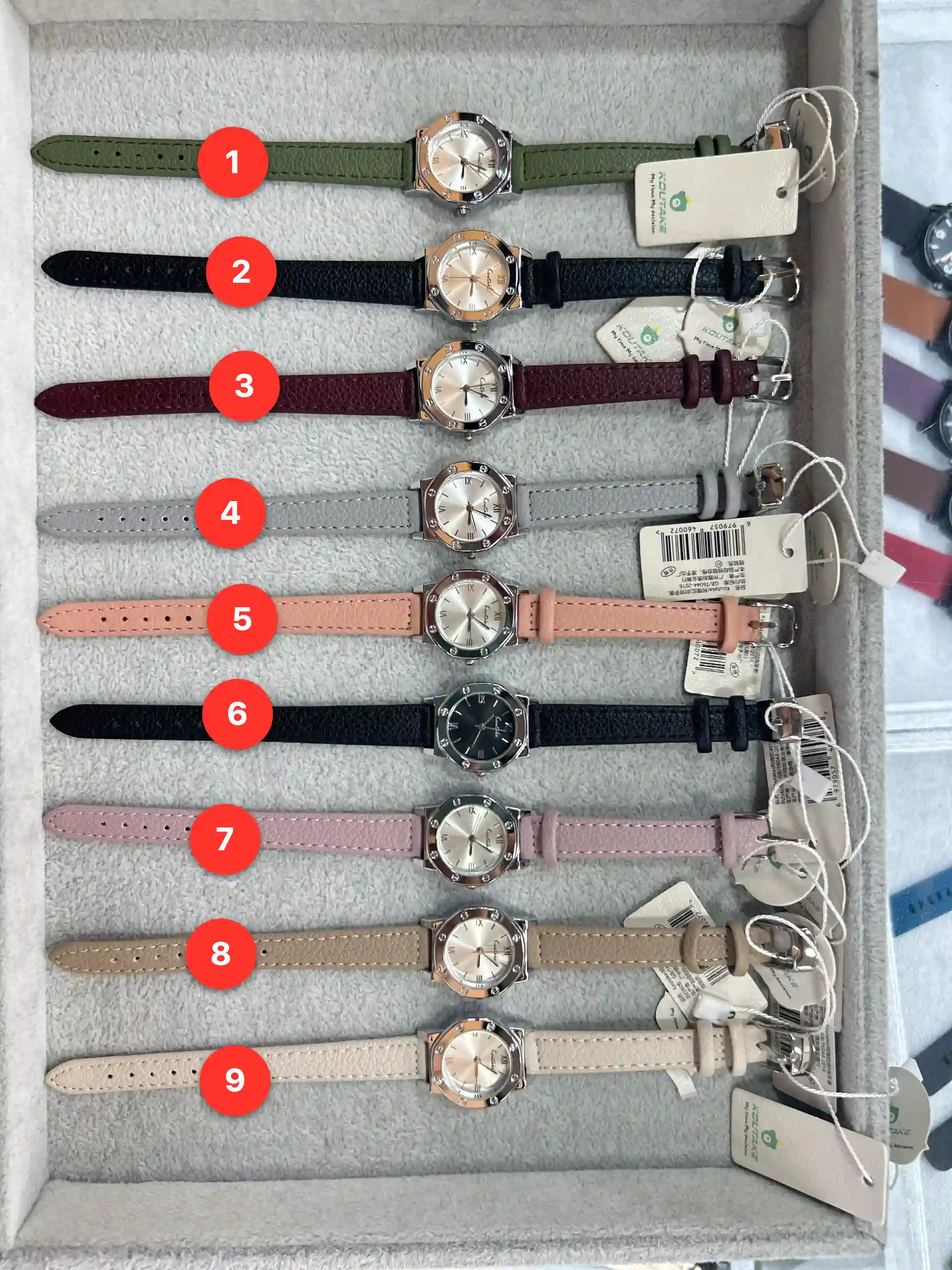 Women's leather quartz watches available for wholesale model 1