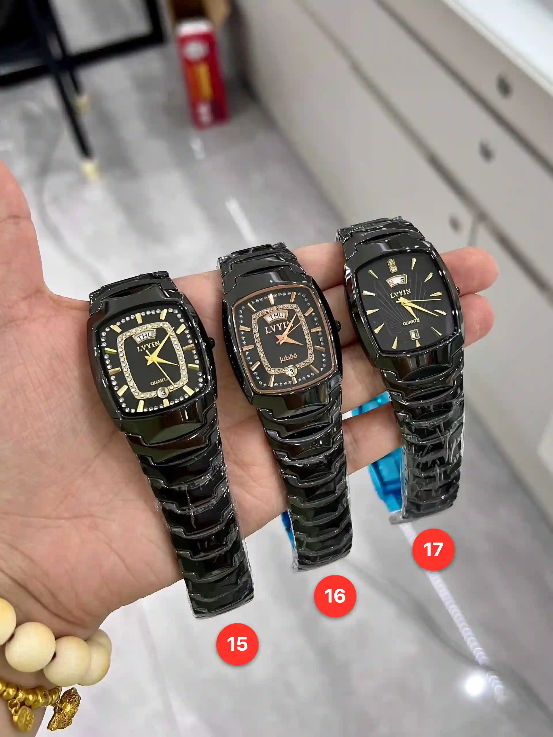 Couple ceramic quartz watches available for wholesale model 1