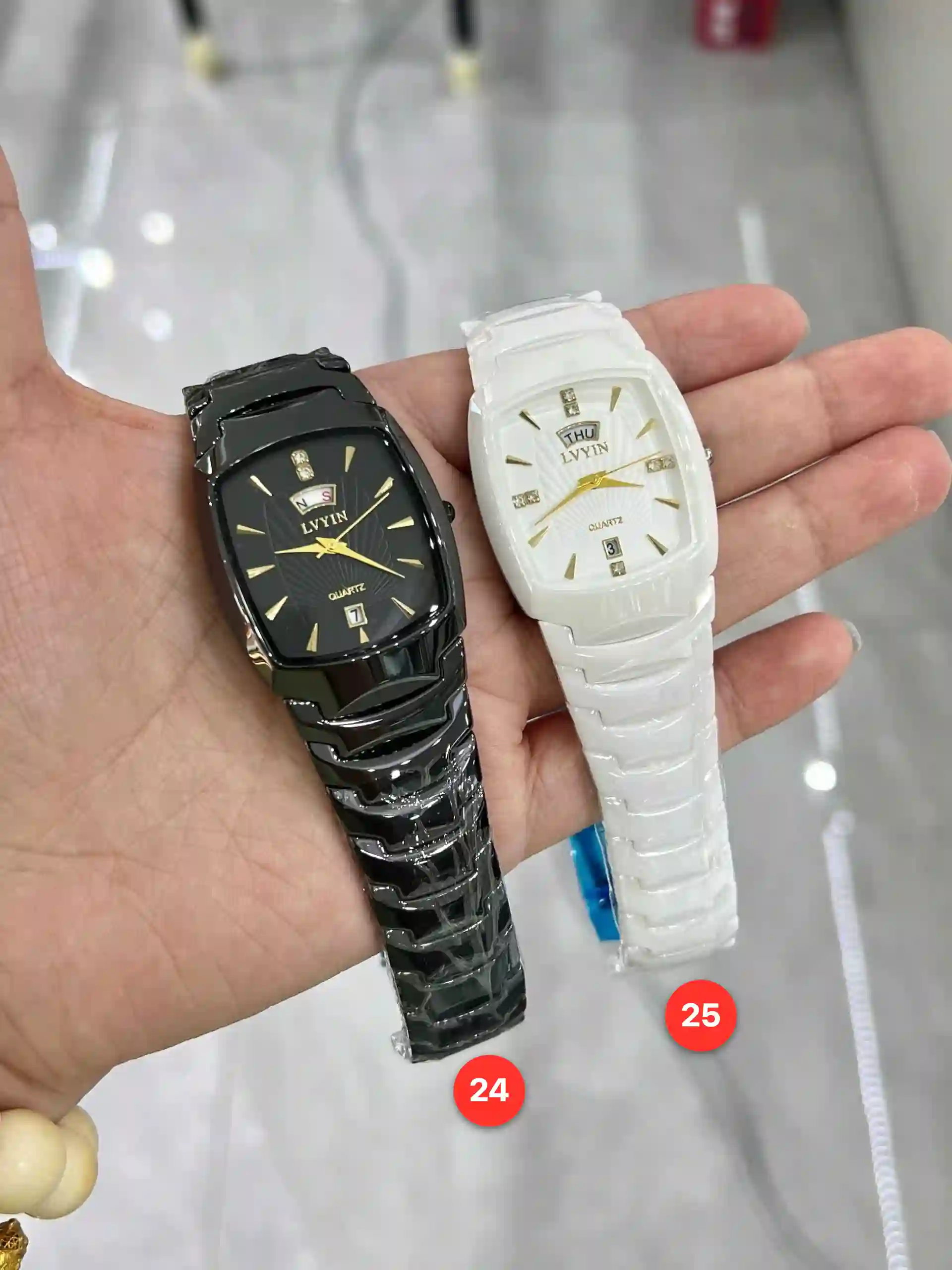 Couple ceramic quartz watches available for wholesale model 1