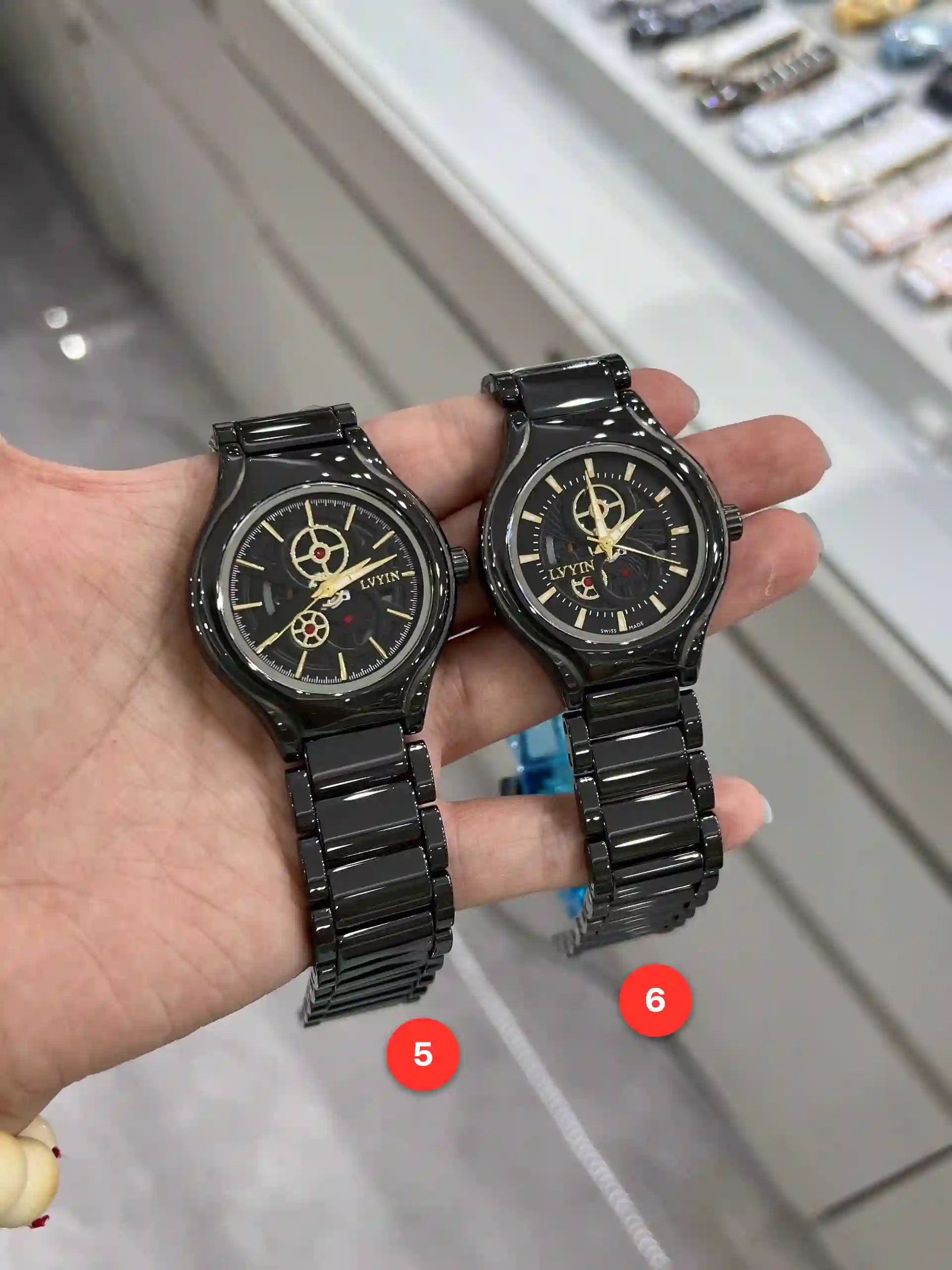 Men's ceramic quartz watches available for wholesale model 1