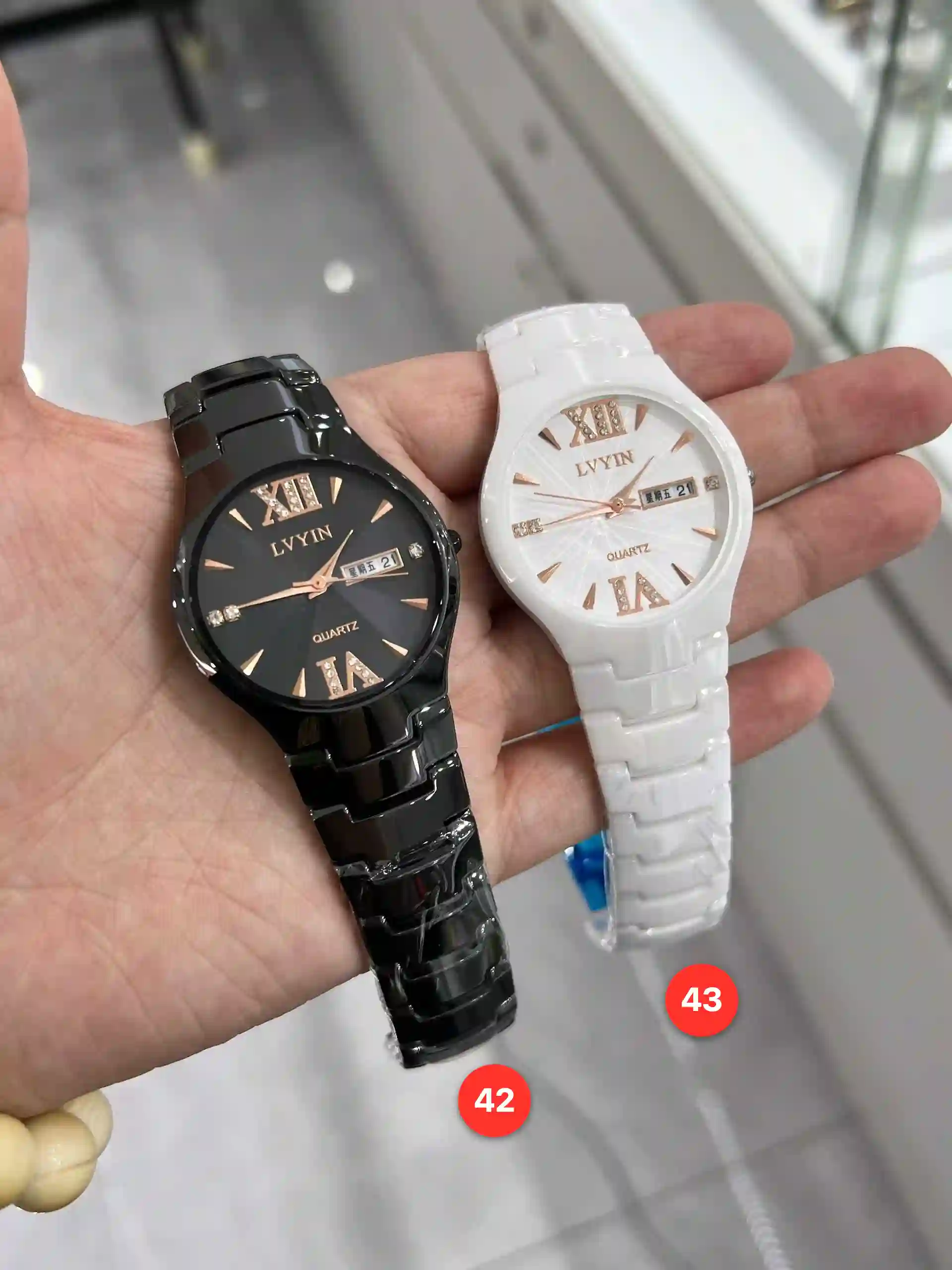Men's ceramic quartz watches available for wholesale model 1