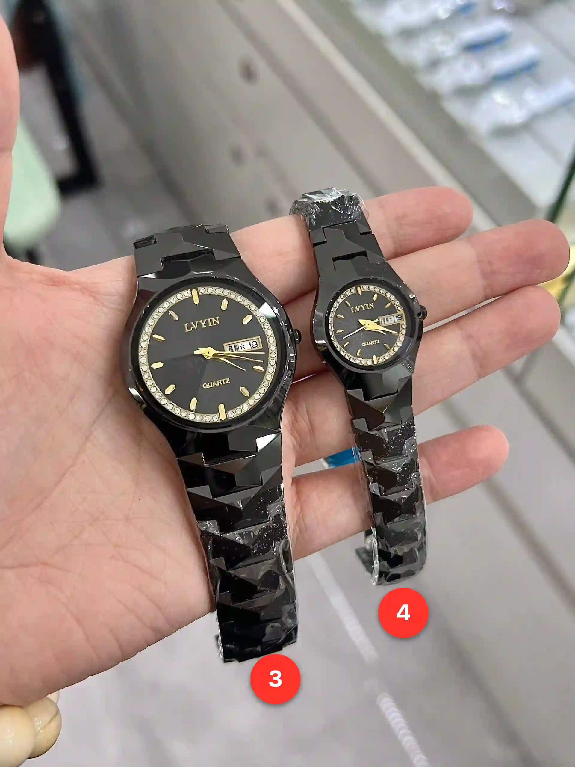Couple ceramic quartz watches available for wholesale model 1