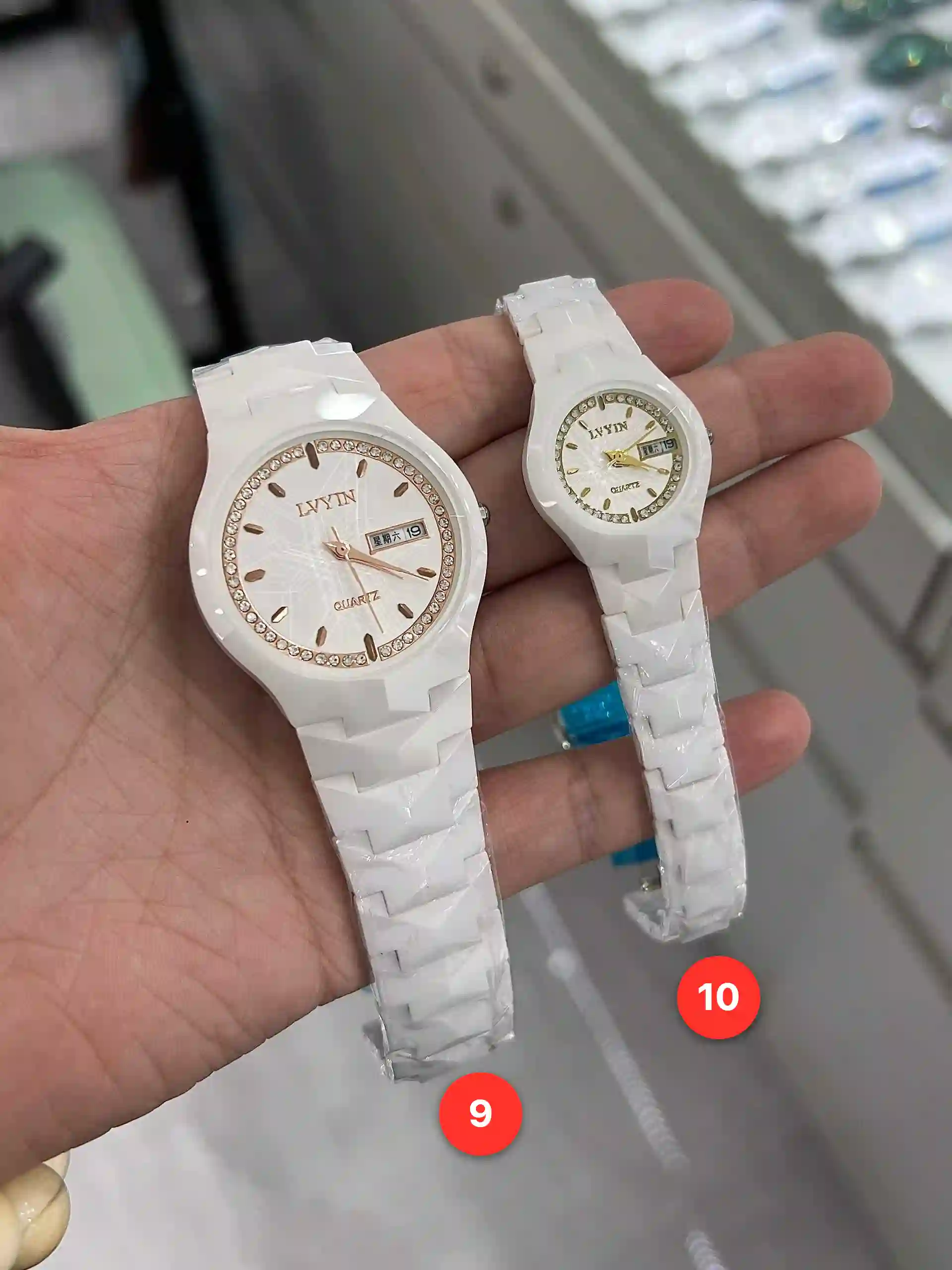 Couple ceramic quartz watches available for wholesale model 1