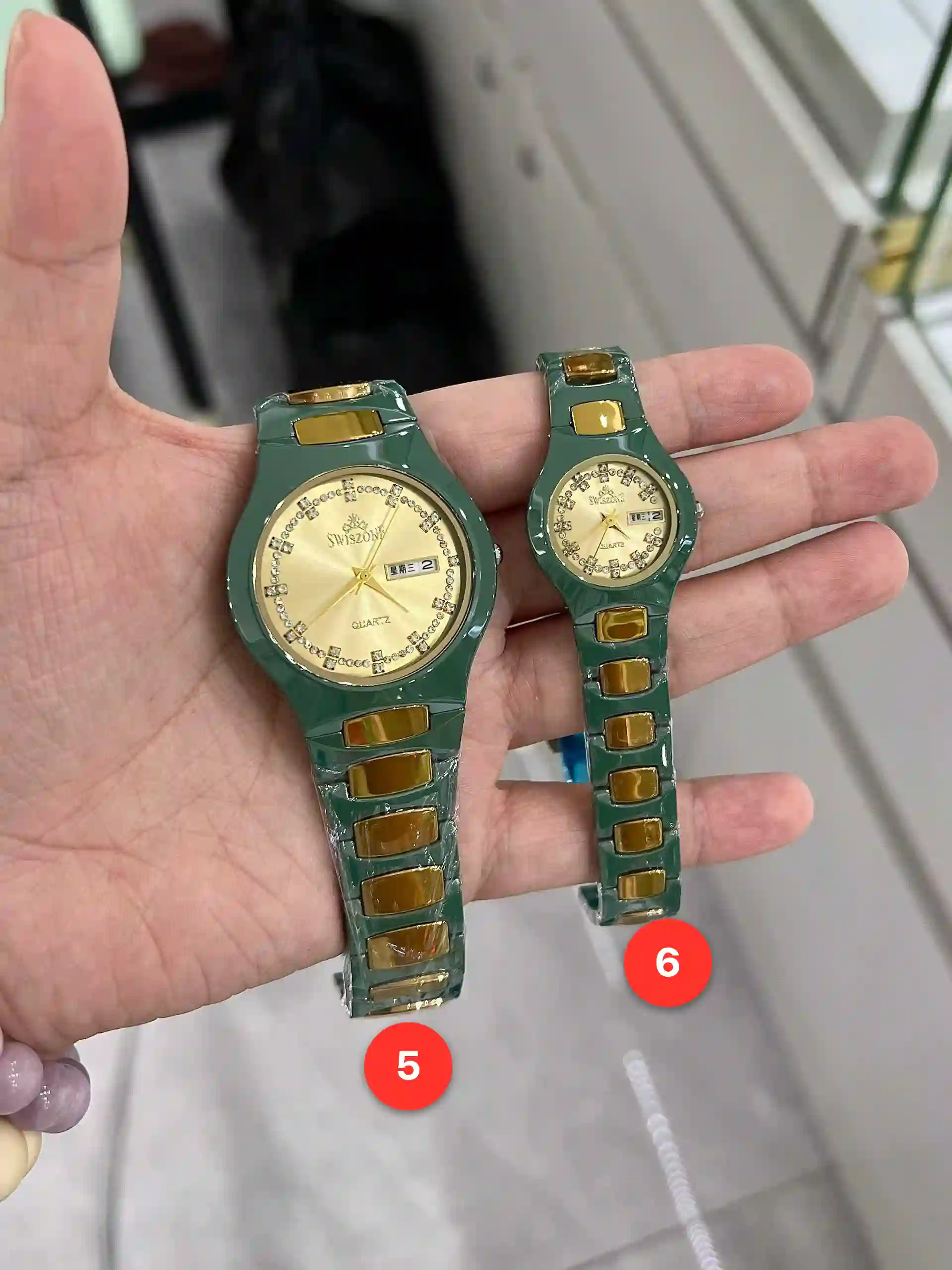 Couple ceramic quartz watches available for wholesale model 1