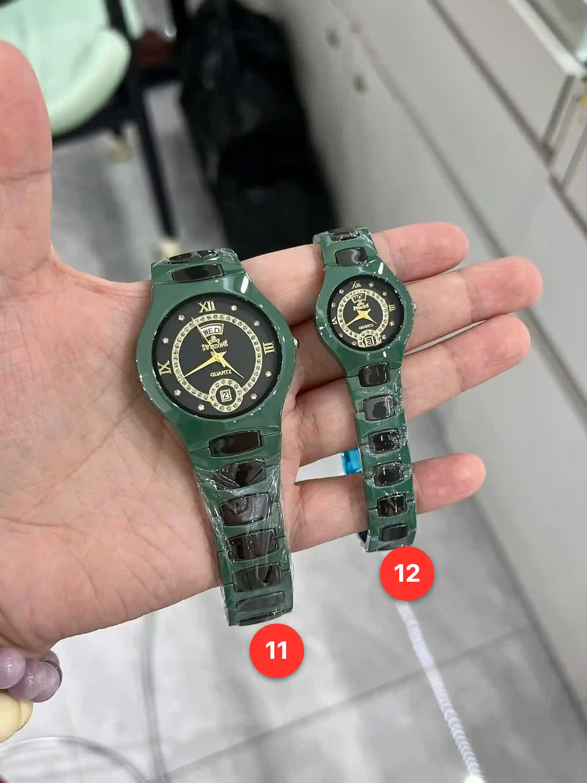 Couple ceramic quartz watches available for wholesale model 1