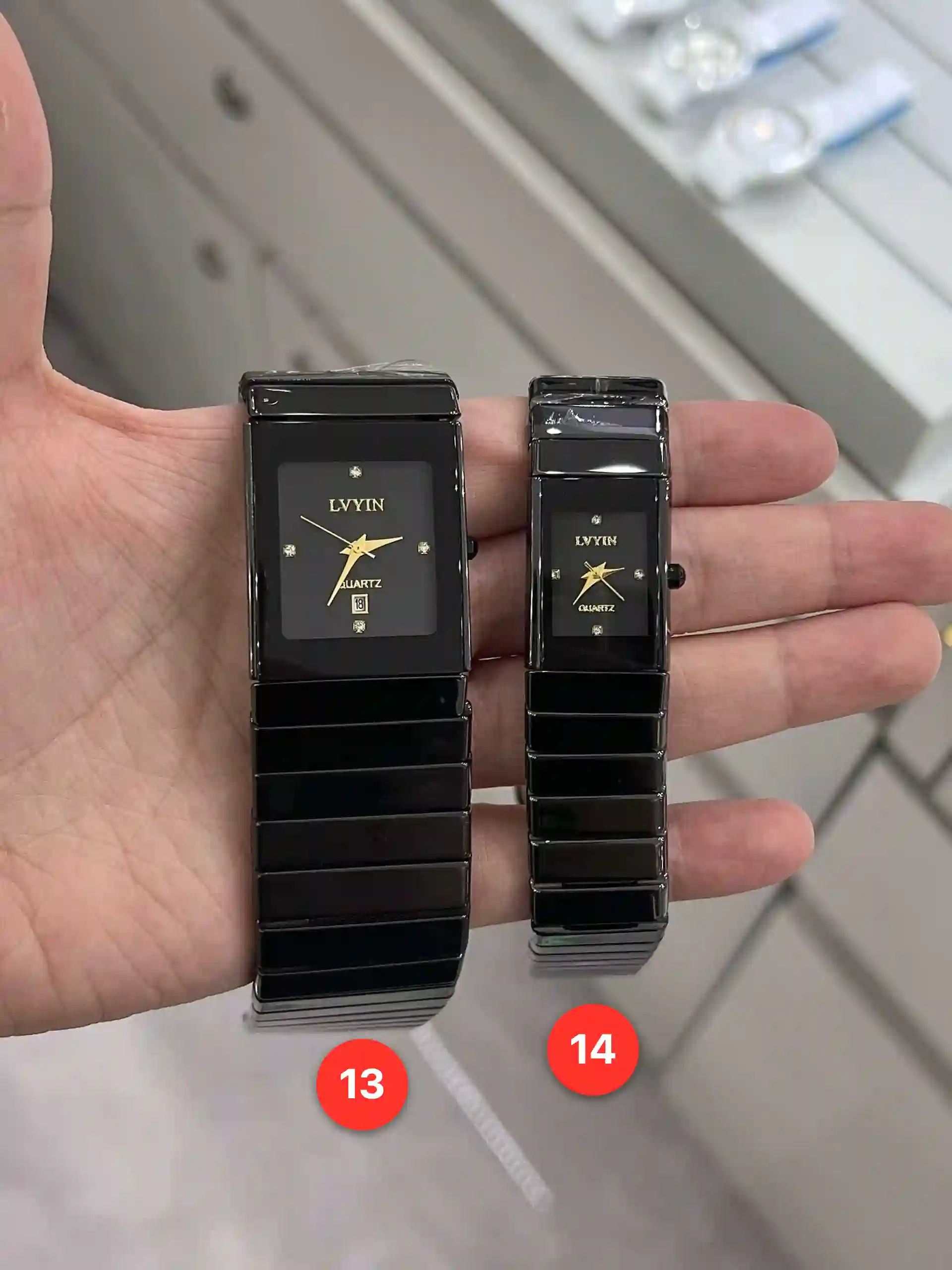 Couple ceramic quartz watches available for wholesale model 1
