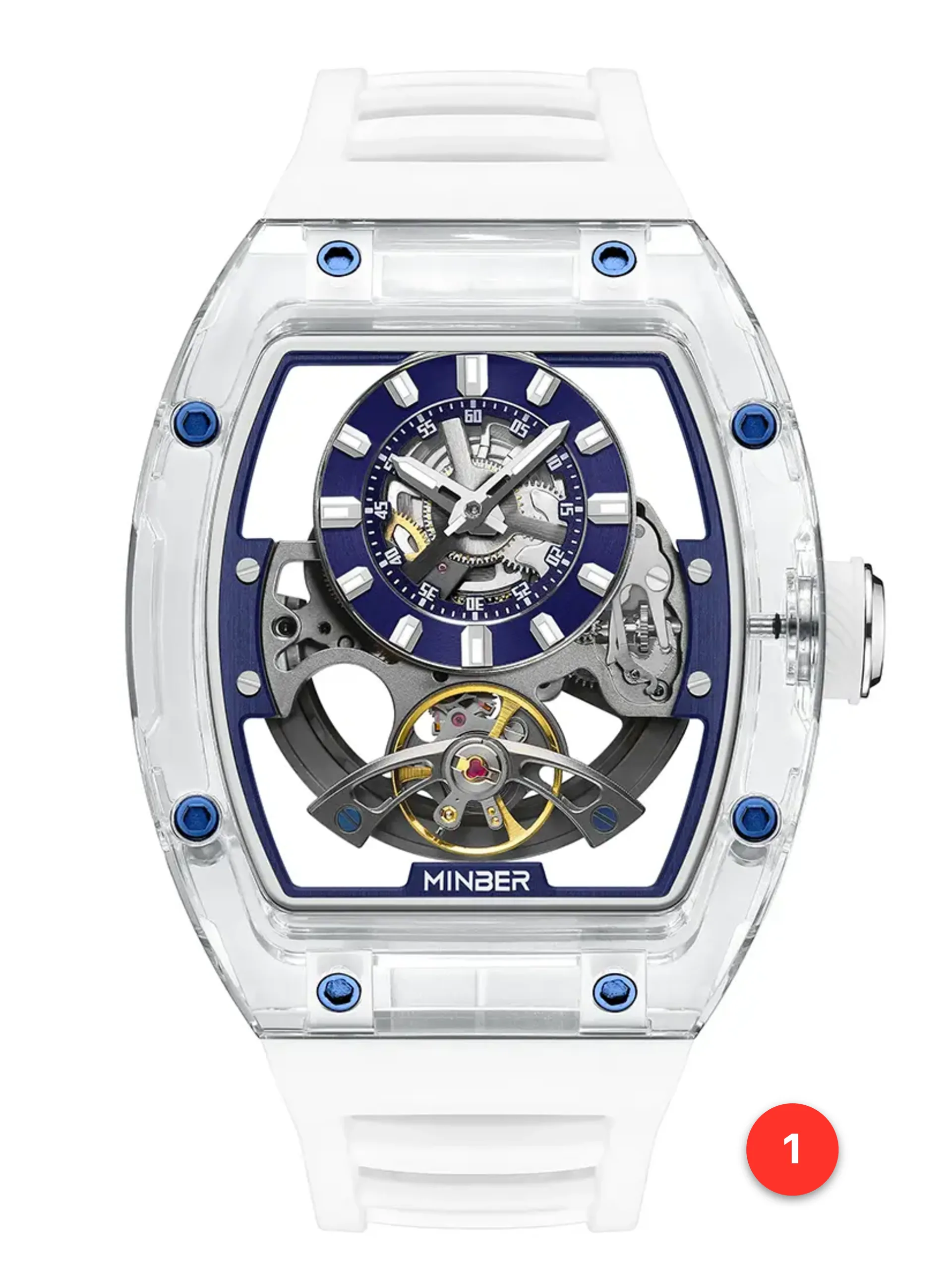 Men's 316L sapphire silicone automatic watches available for wholesale model 1