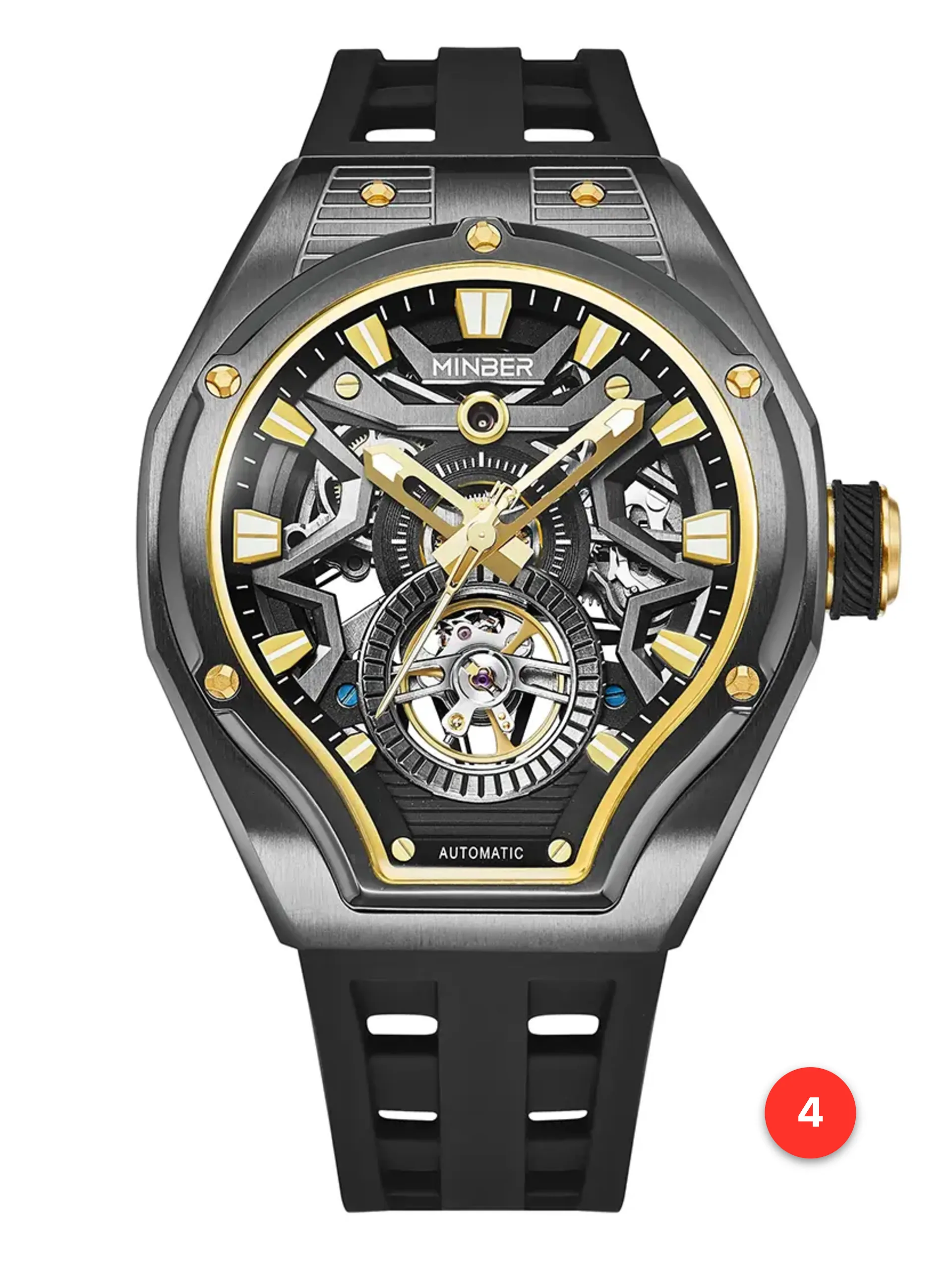 Men's 316L sapphire silicone automatic watches available for wholesale model 1