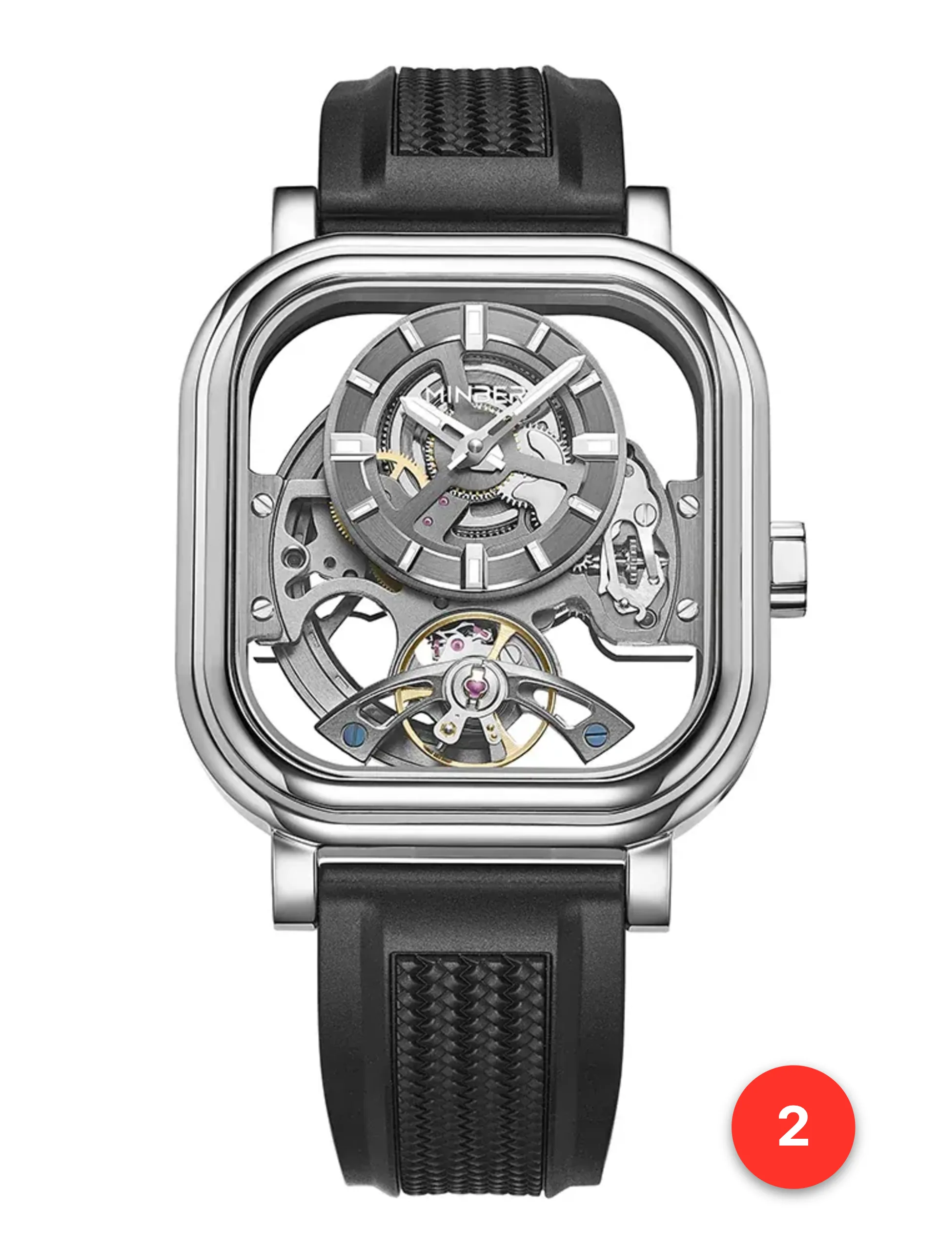 Men's 316L sapphire silicone automatic watches available for wholesale model 1