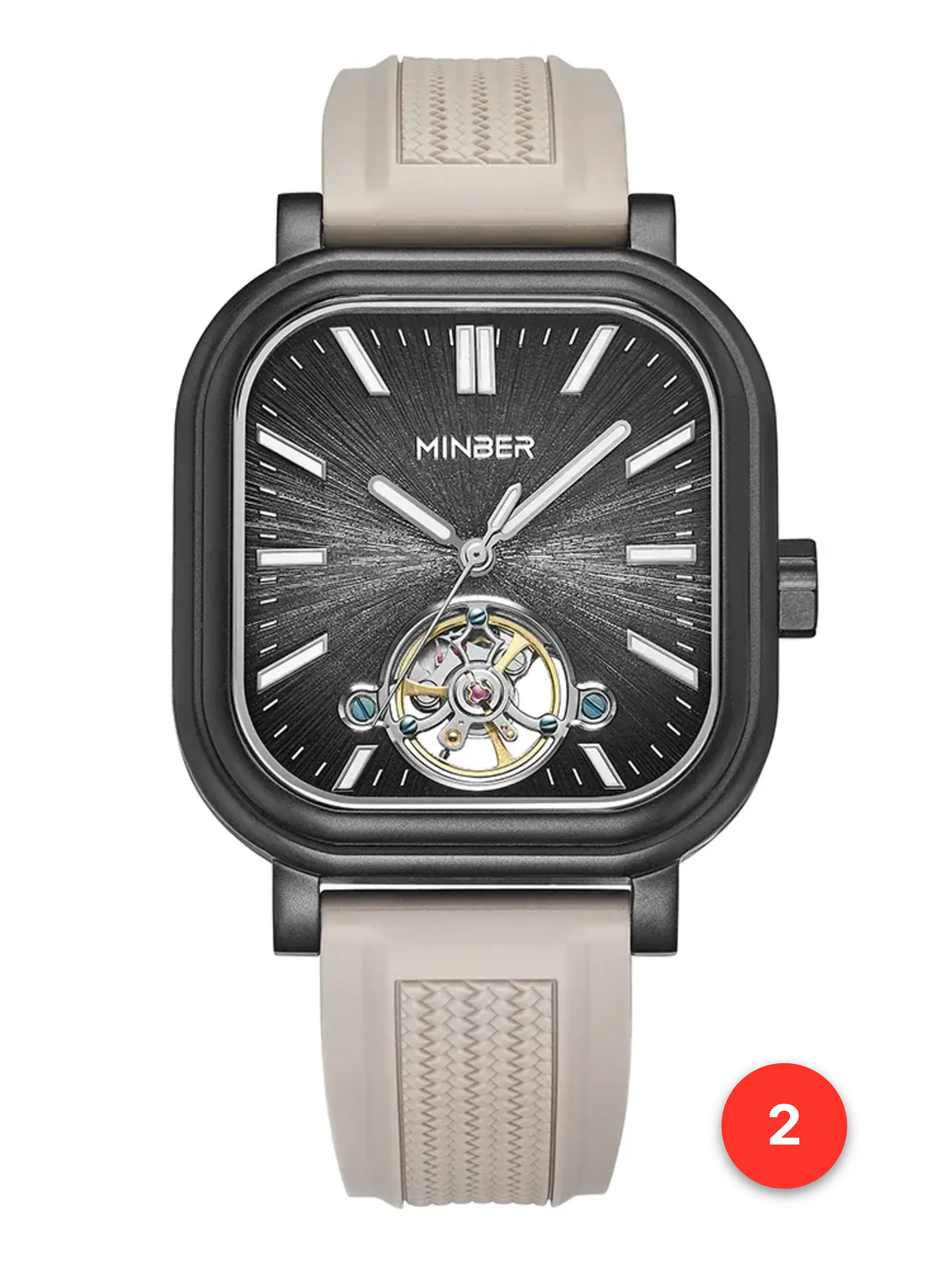 Men's 316L sapphire silicone automatic watches available for wholesale model 1