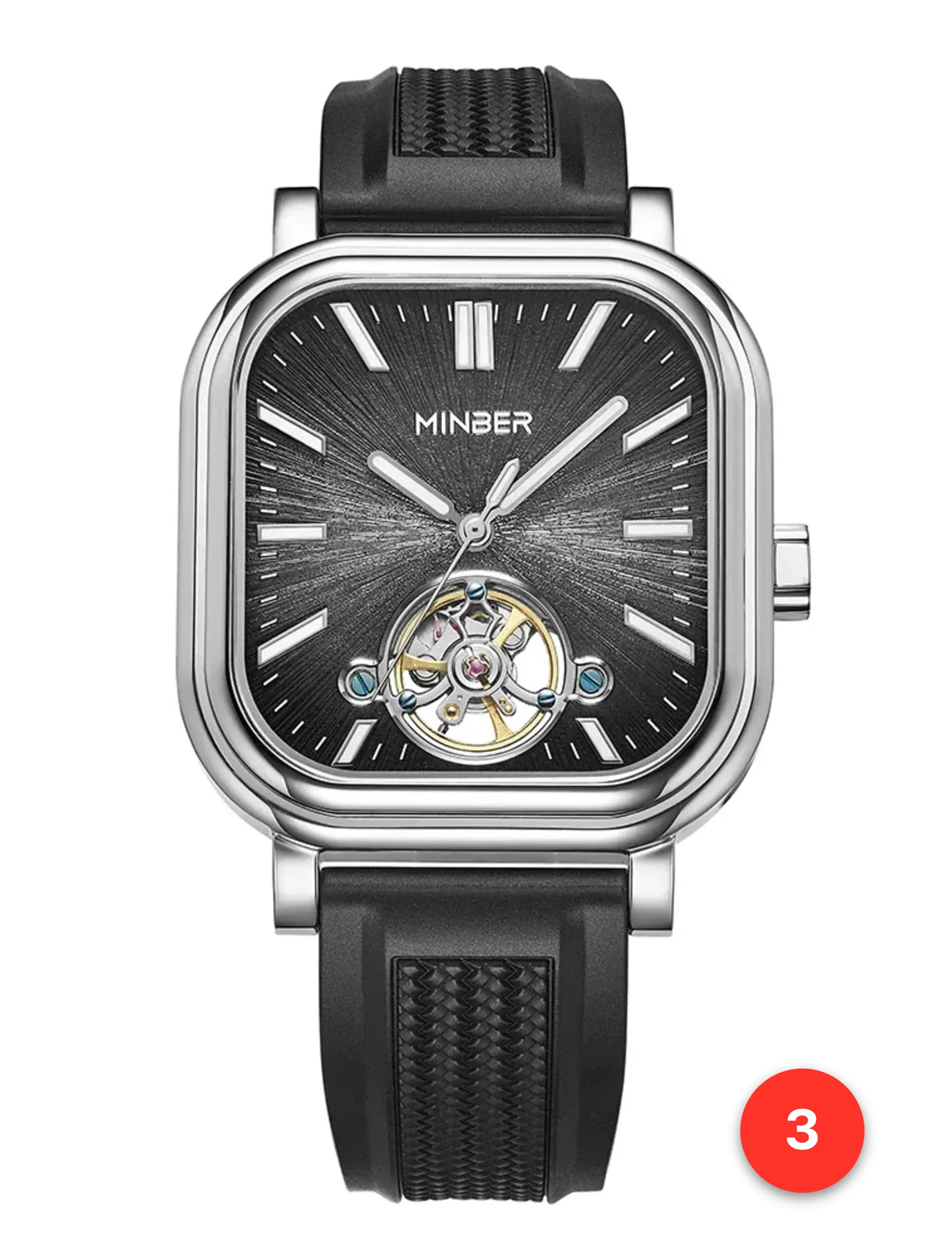 Men's 316L sapphire silicone automatic watches available for wholesale model 1