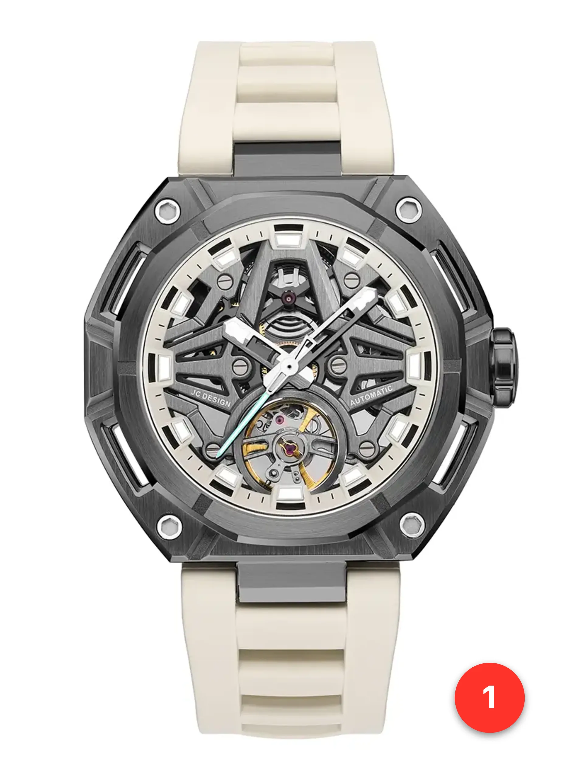 Men's 316L sapphire silicone automatic watches available for wholesale model 1