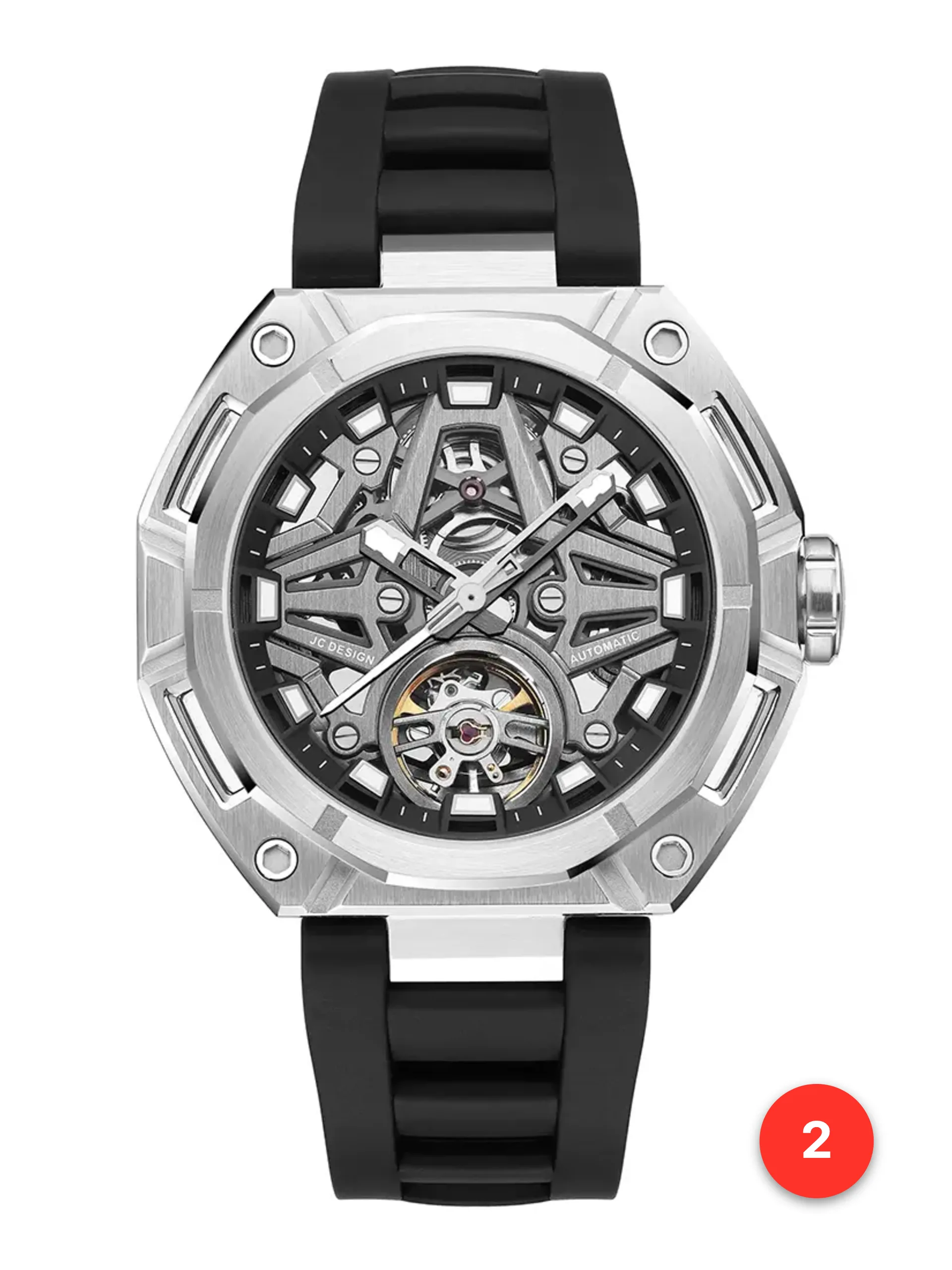 Men's 316L sapphire silicone automatic watches available for wholesale model 1