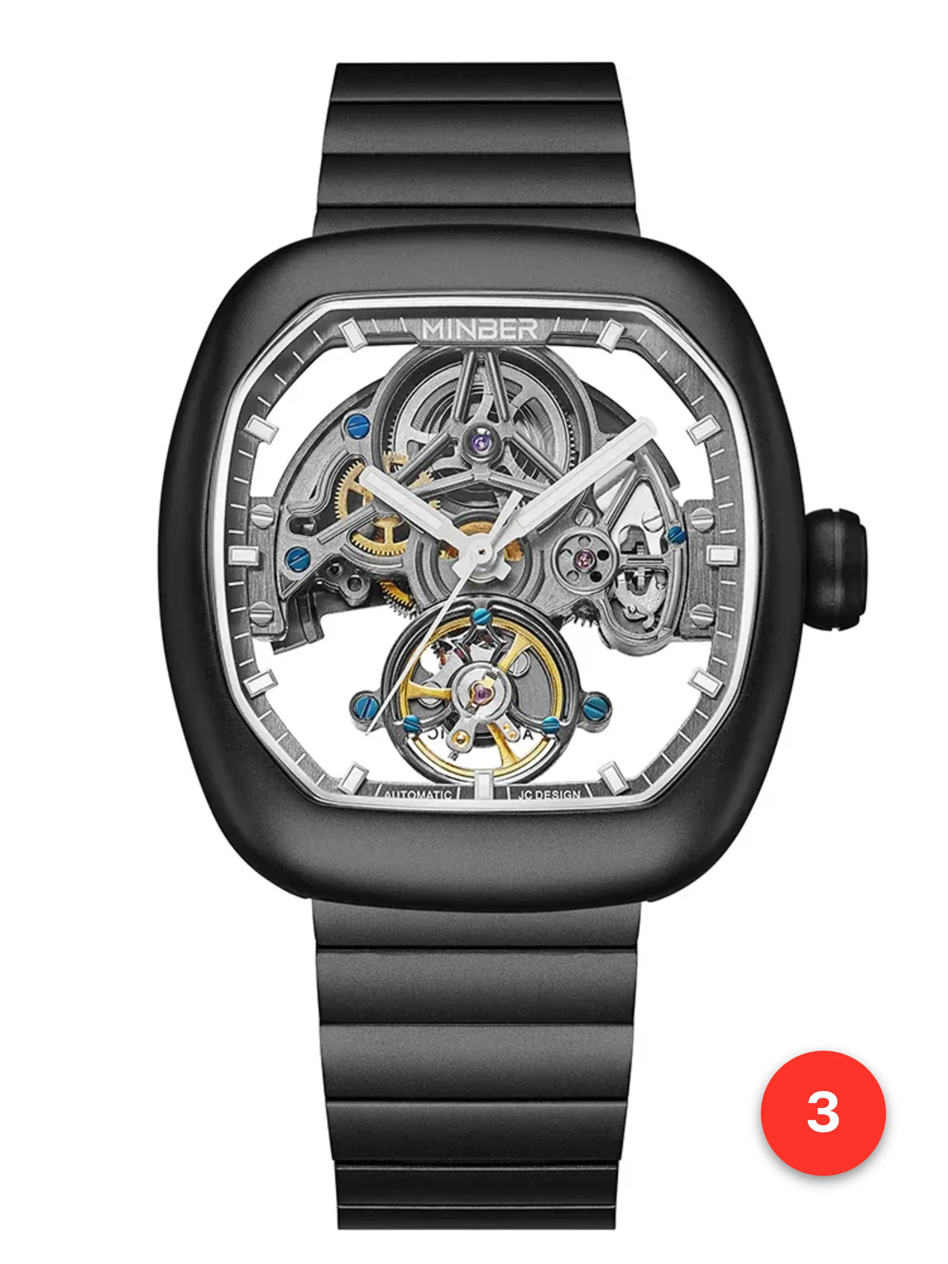 Men's 316L sapphire stainless steel automatic watches available for wholesale model 1