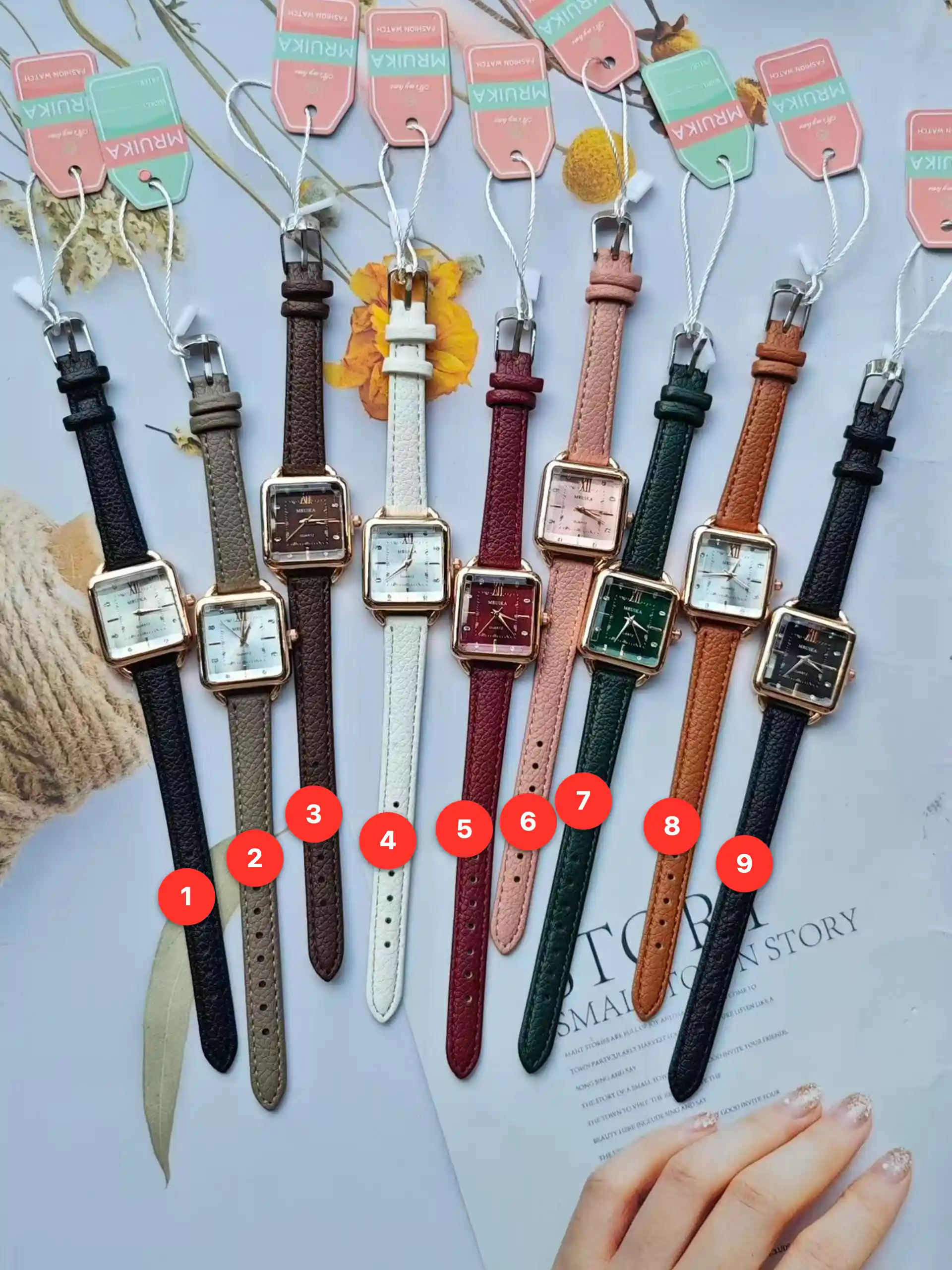 Women's leather quartz watches available for wholesale model 1