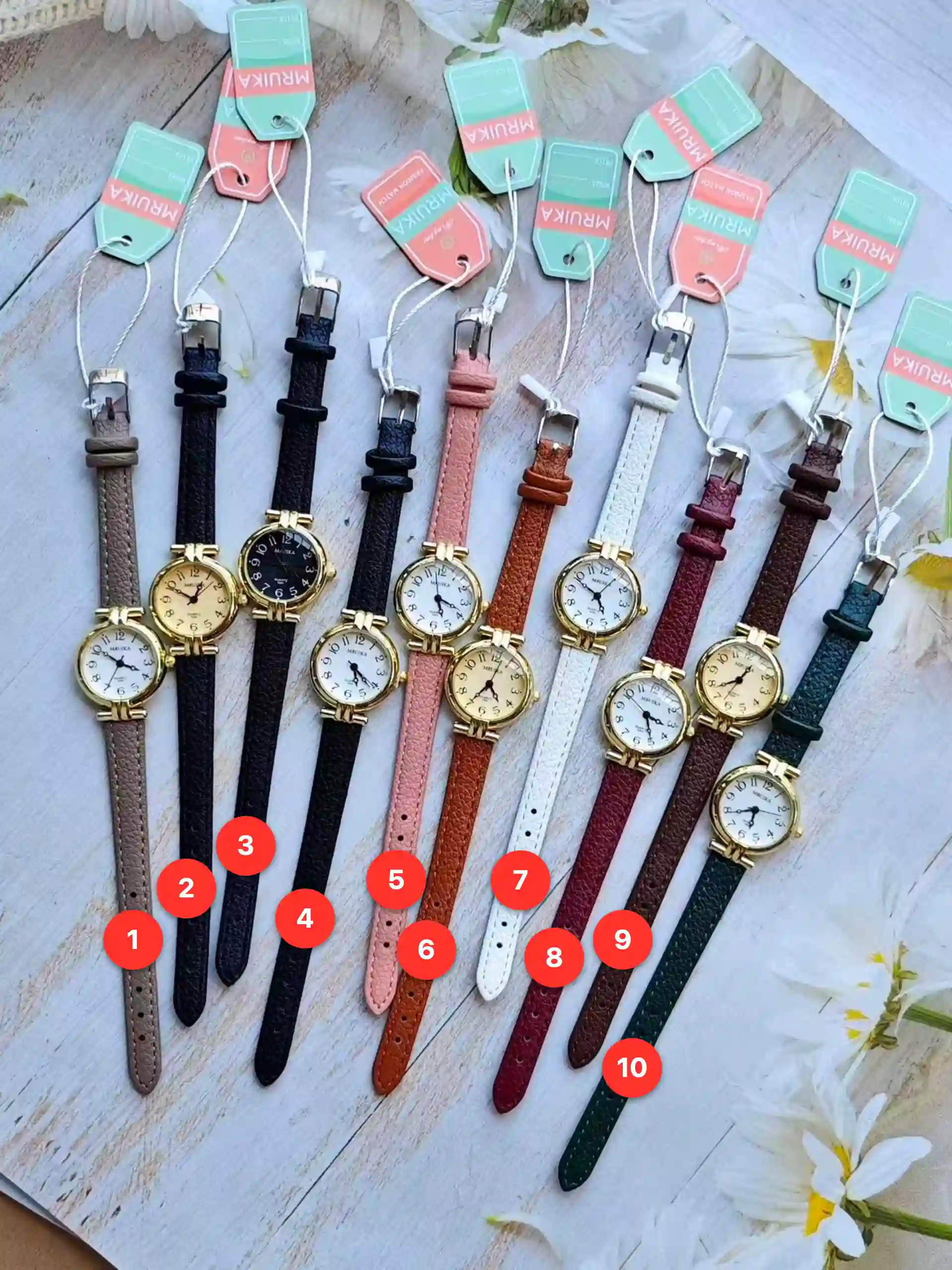 Women's leather quartz watches available for wholesale model 1