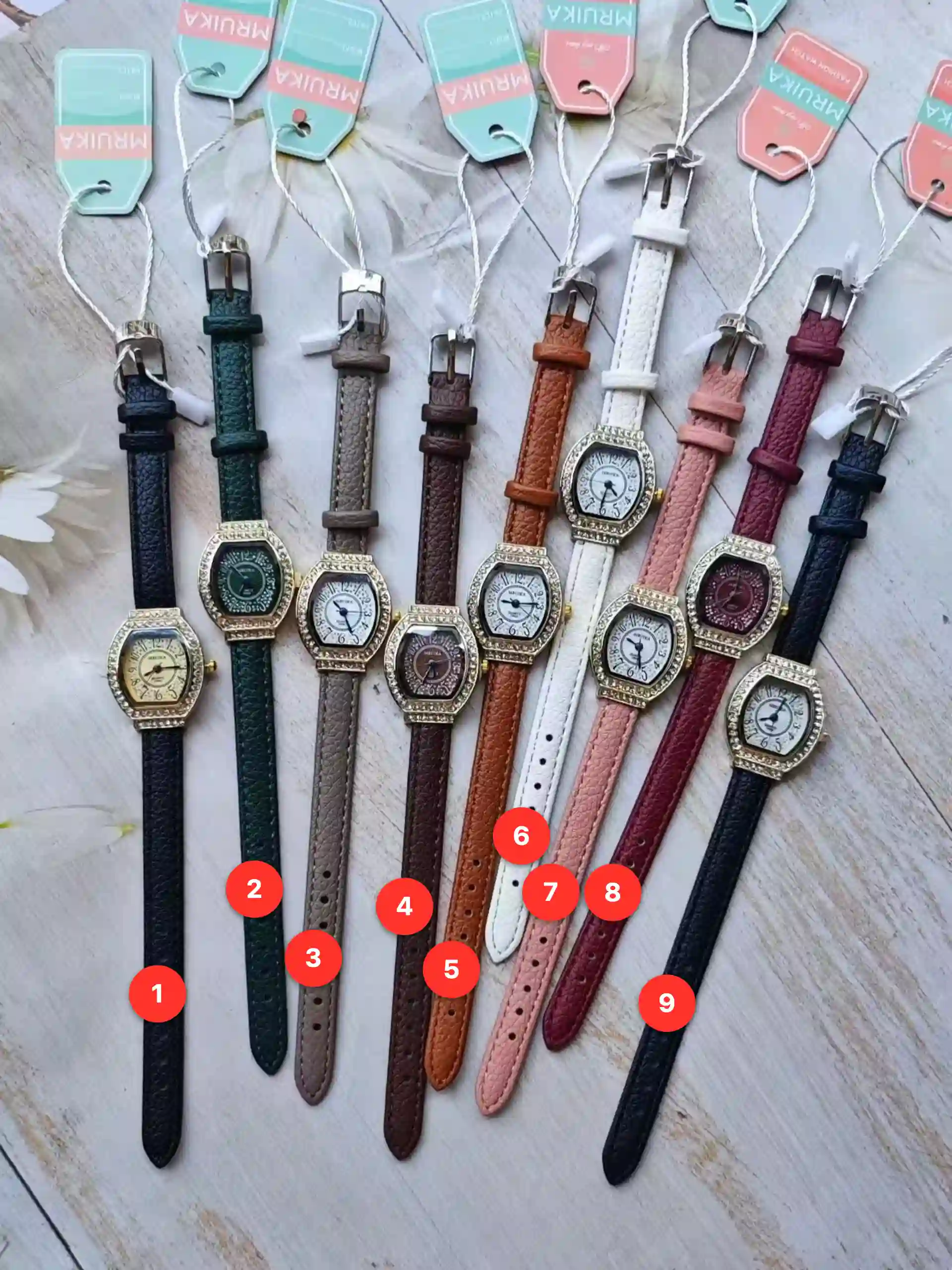 Women's leather quartz watches available for wholesale model 1