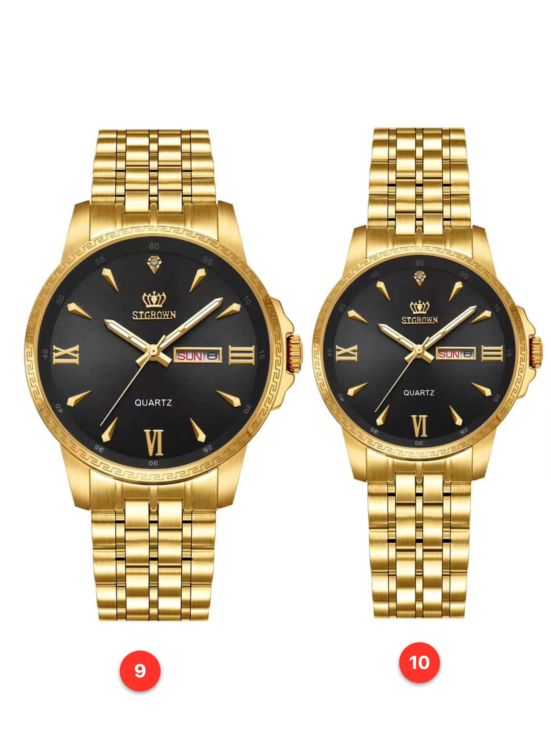 Couple 316L sapphire stainless steel quartz watches available for wholesale model 1