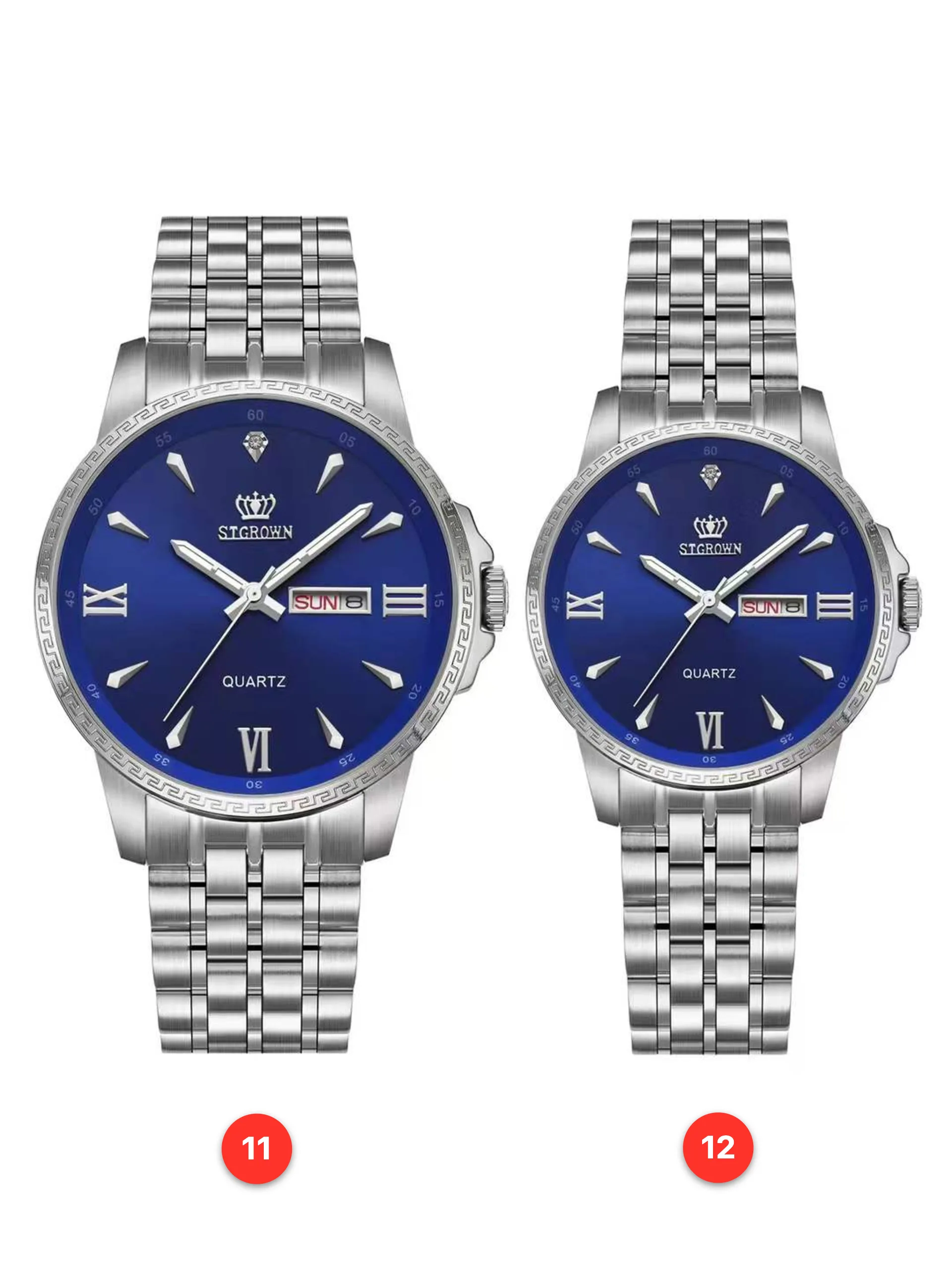 Couple 316L sapphire stainless steel quartz watches available for wholesale model 1