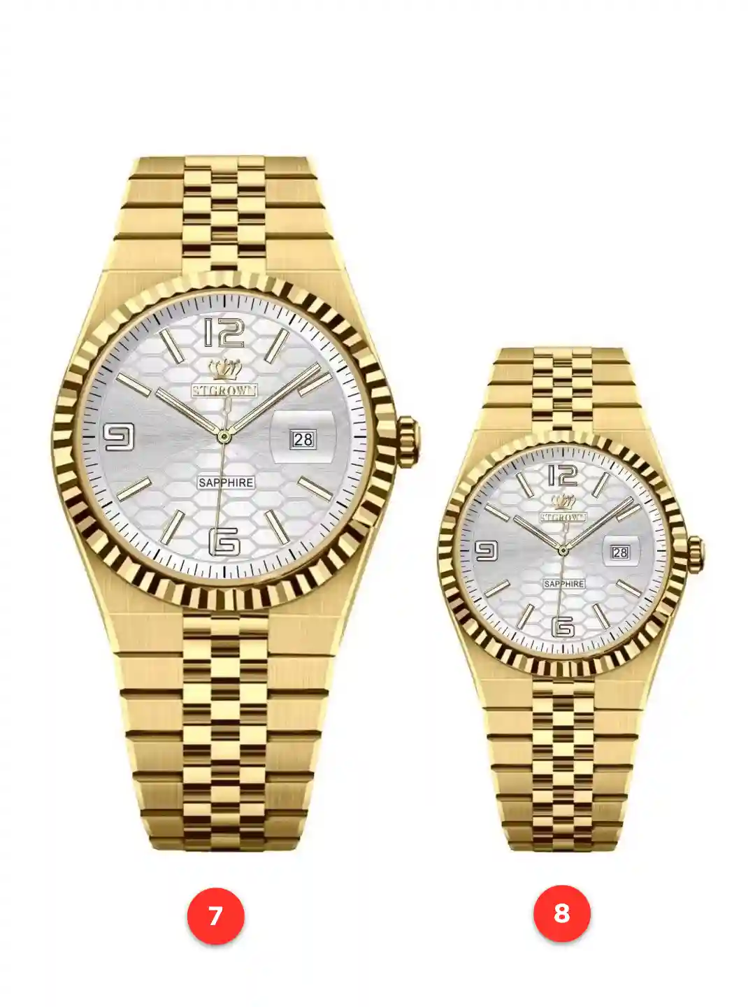 Couple 316L sapphire stainless steel quartz watches available for wholesale model 1
