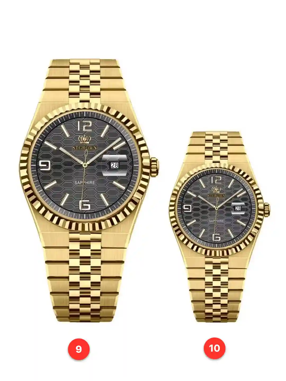 Couple 316L sapphire stainless steel quartz watches available for wholesale model 1