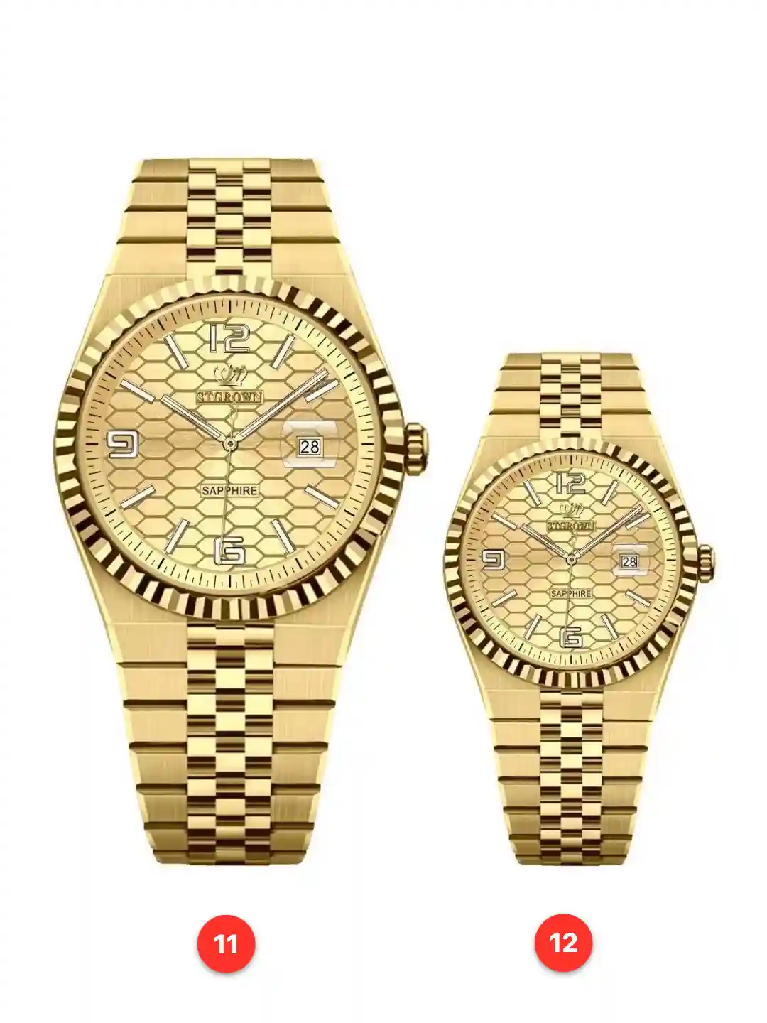Couple 316L sapphire stainless steel quartz watches available for wholesale model 1