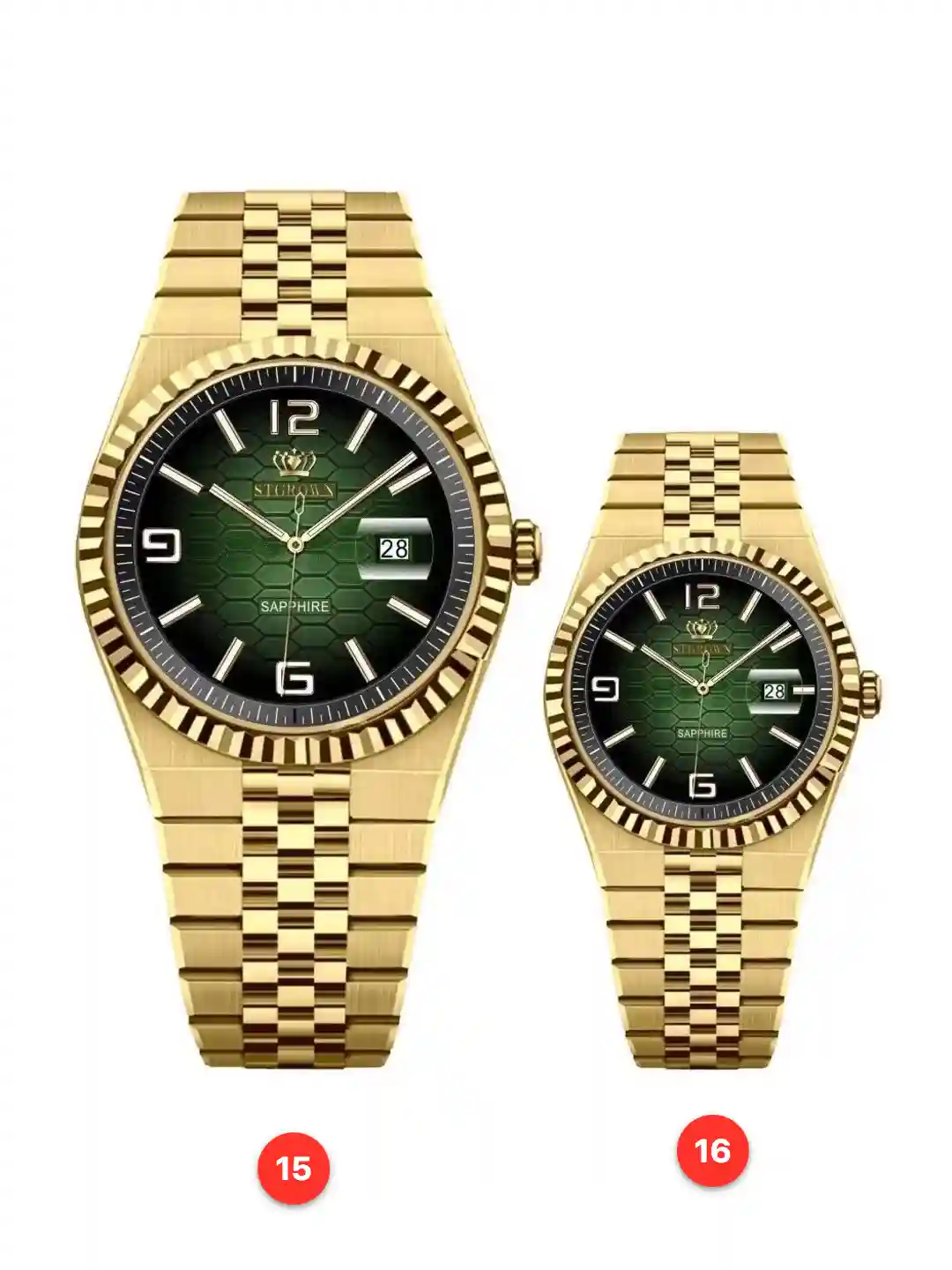 Couple 316L sapphire stainless steel quartz watches available for wholesale model 1