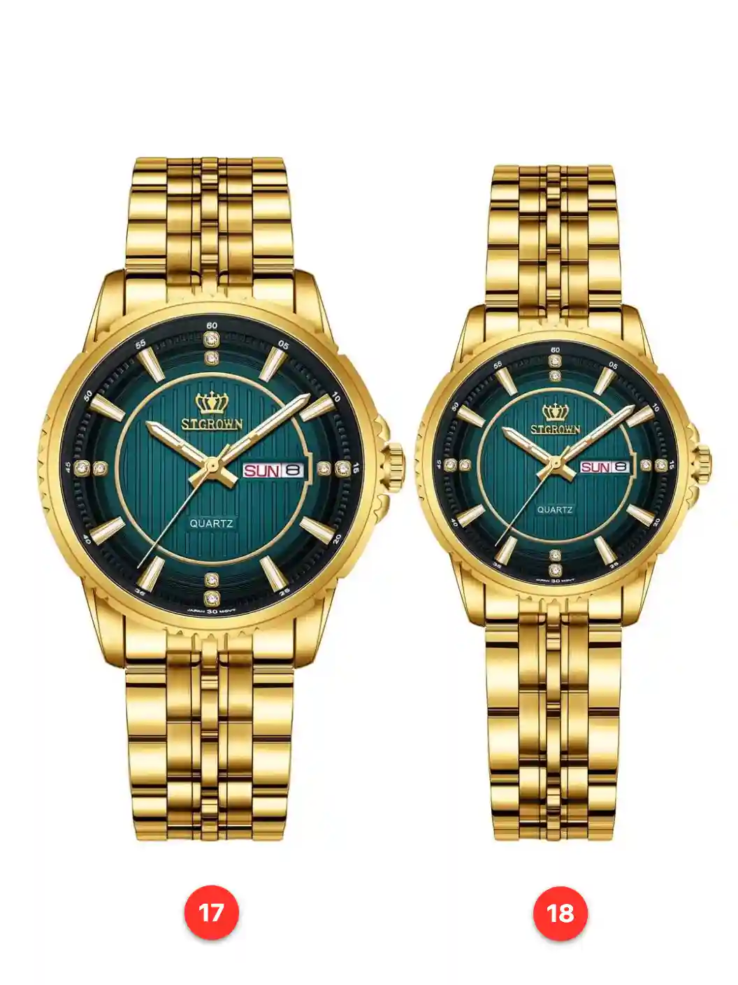 Couple 316L sapphire stainless steel quartz watches available for wholesale model 1