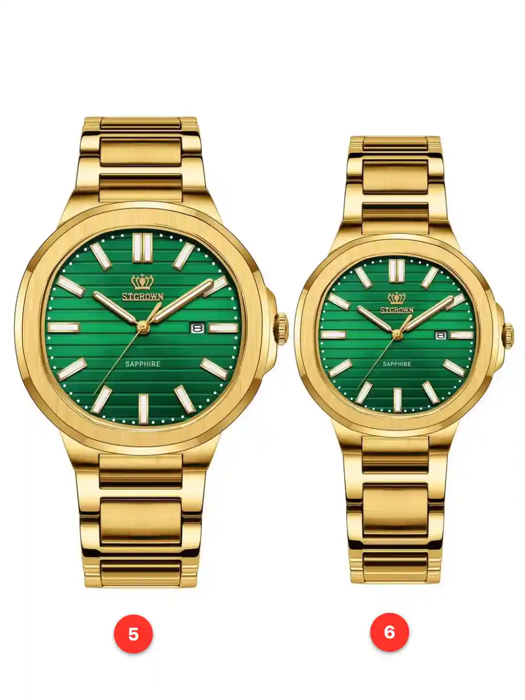 Couple 316L sapphire stainless steel quartz watches available for wholesale model 1