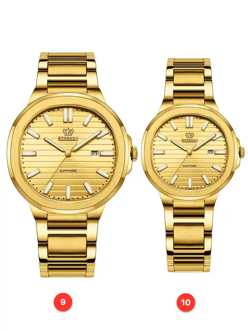 Couple 316L sapphire stainless steel quartz watches available for wholesale model 1